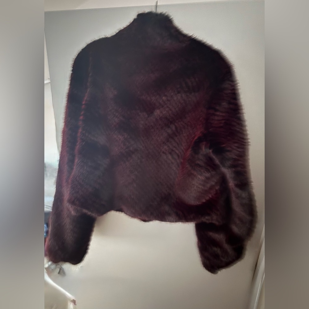 Generation Love Deep Red Faux Fur Jacket